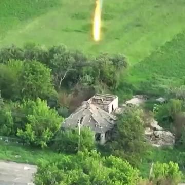 Massive Incendiary Bomb into Russian-Occupied Building