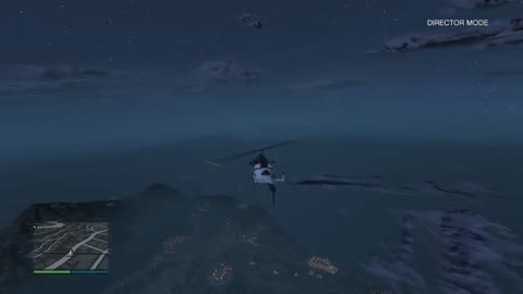 GTAV: How high can a helicopter go? And jumping out of the helicopter (Director Mode)-Date: 9/5/2018