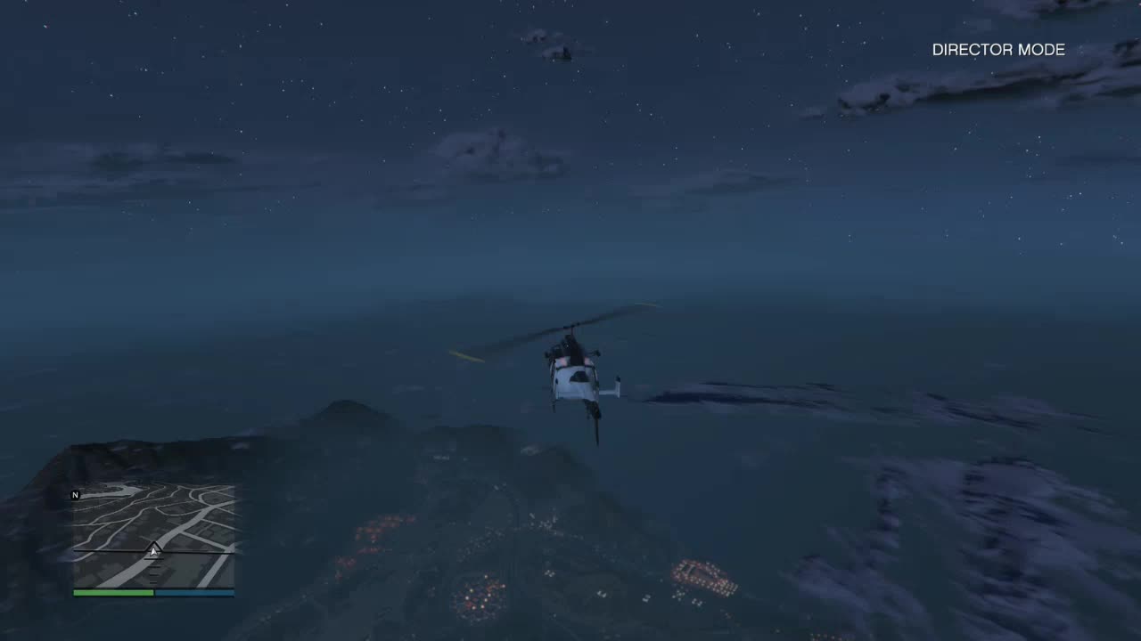 GTAV: How high can a helicopter go? And jumping out of the helicopter (Director Mode)-Date: 9/5/2018