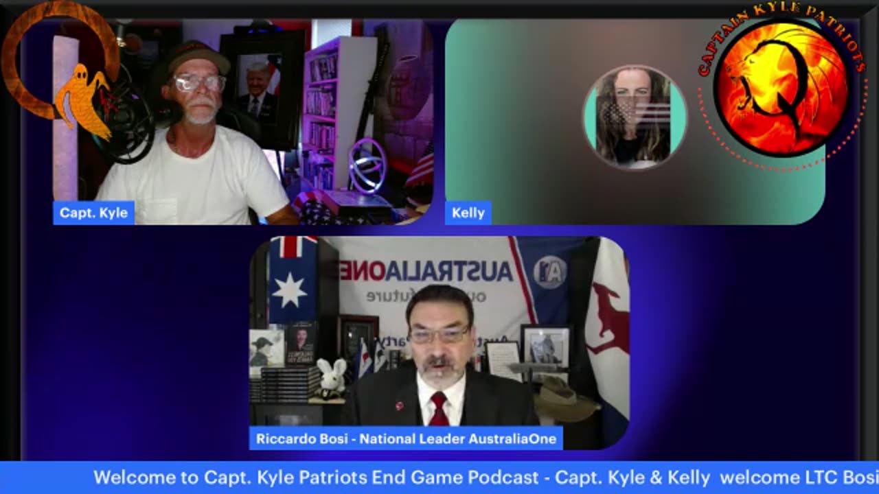 Capt Kyle & Kelly - Biweekly Round Table w Australia Party's leader LTC Riccardo Bosi! 5-16-25