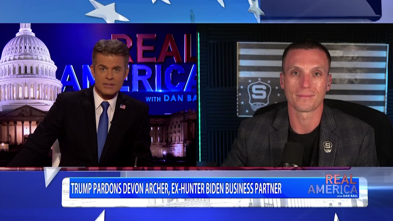 REAL AMERICA -- Dan Ball W/ Steve Friend, Pres. Trump Pardons Devon Archer, 3/25/25