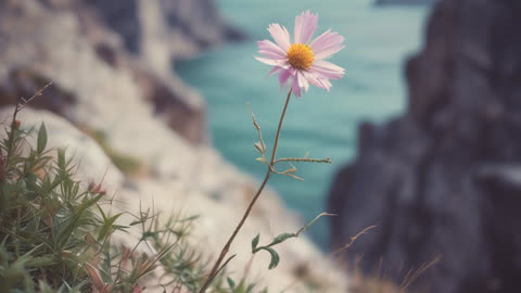 Flower on the Cliff