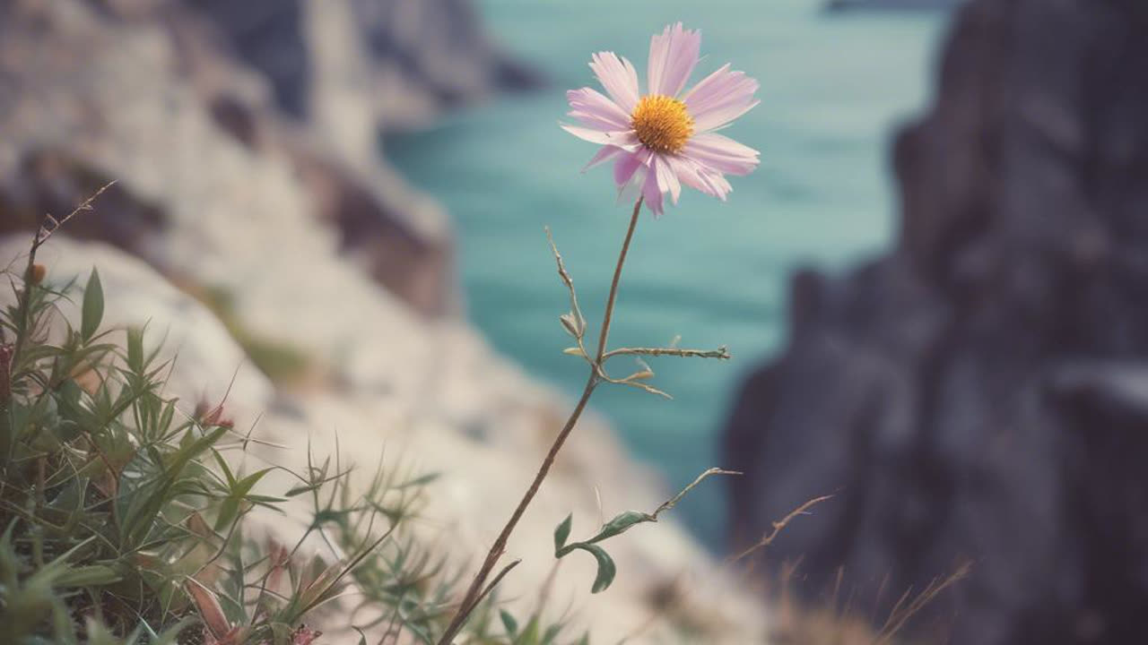 Flower on the Cliff