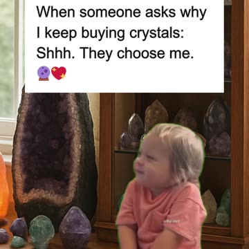 When someone asks why I keep buying crystals 🤫 #crystals #crystaladdict