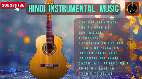 Evergreen Hindi Instrumental#bollywood #hindisong #instrumental #music #guitar #bollywoodsong #hindi