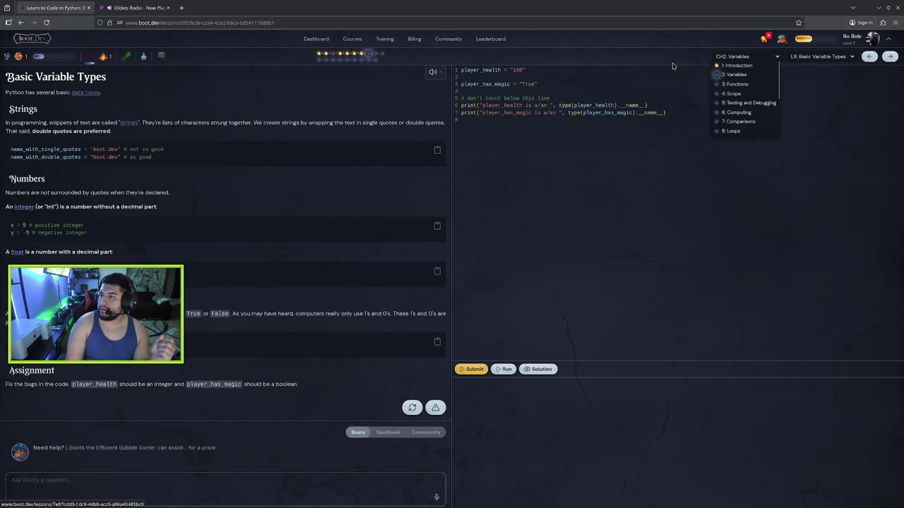 From Gamer to Engineer: Learning Python on Boot.dev