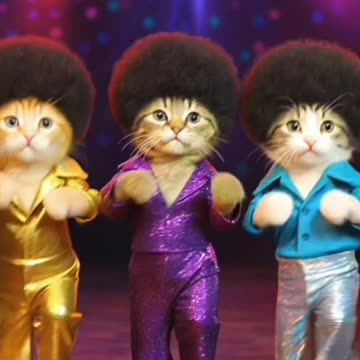 Cats Are Dancing, "Staying Alive." (CC)