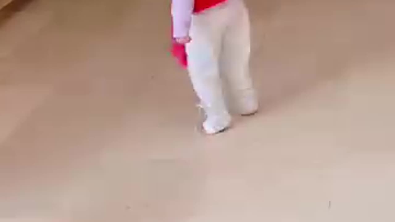 Cute little baby dance fun