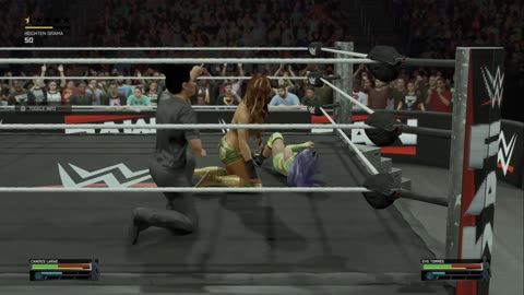 wwe 2k25 256 universe Candice LeRae VS Eve Torres