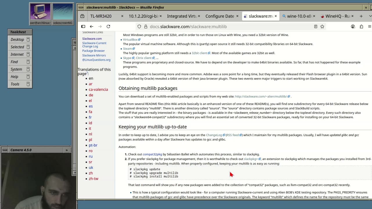 Multilib setup on Slackware (includes wine)