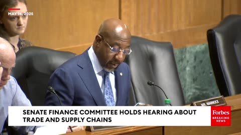 Raphael Warnock Warns Trump's Tariffs Are Threatening Manufacturing Jobs And 'Making Us Weaker'