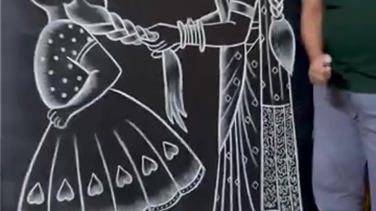 Learn to draw a mother wear he's hear