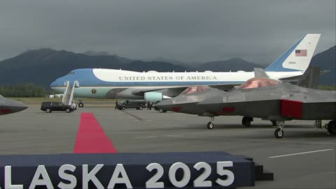 AUGUST 15 2025 President Trump departs Alaska after historic summit with Russian President Putin