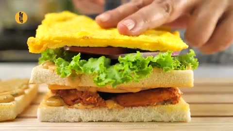 Eid Special Tandoori Club Sandwich Recipe