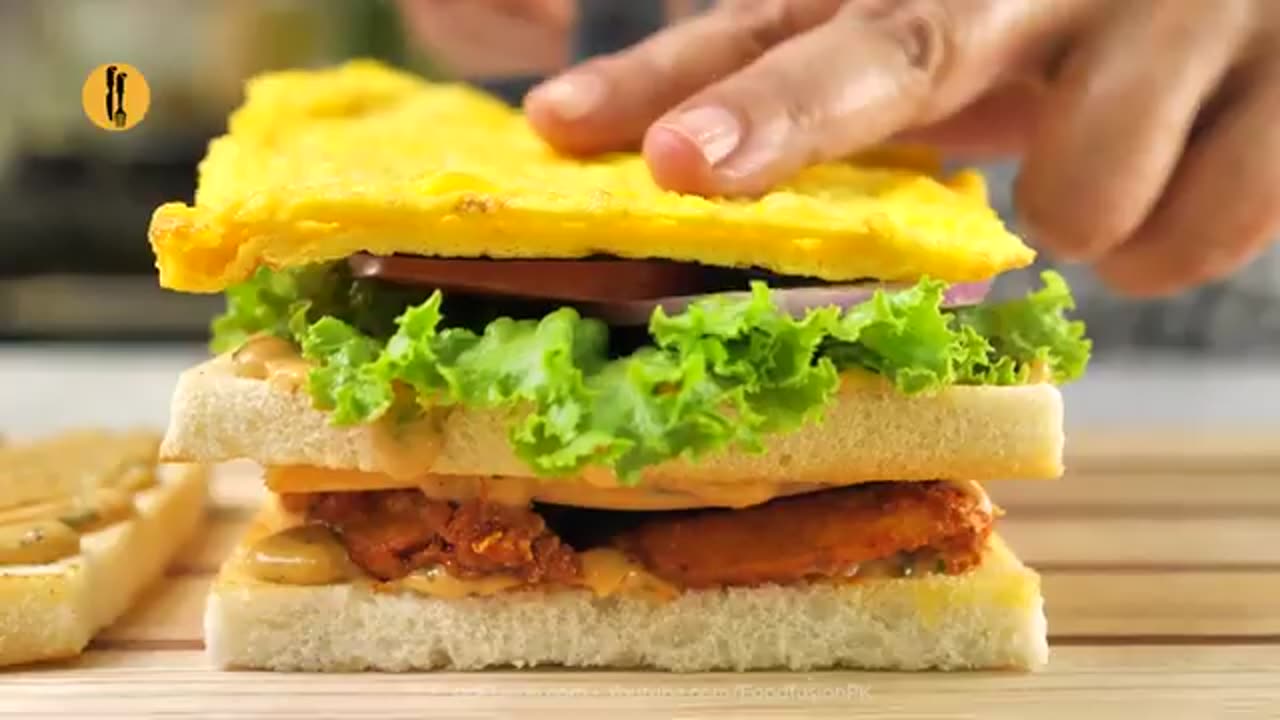 Eid Special Tandoori Club Sandwich Recipe