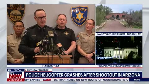 Police helicopter crashes after shootout in Arizona