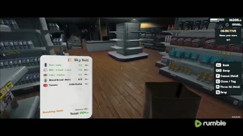 (Run to 100 follows! ) CHILL STREAM 6: Super market sim