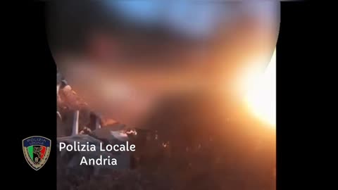 Andria: rifiuti bruciati in via Vecchia Barletta, la Polizia Locale individua i responsabili -