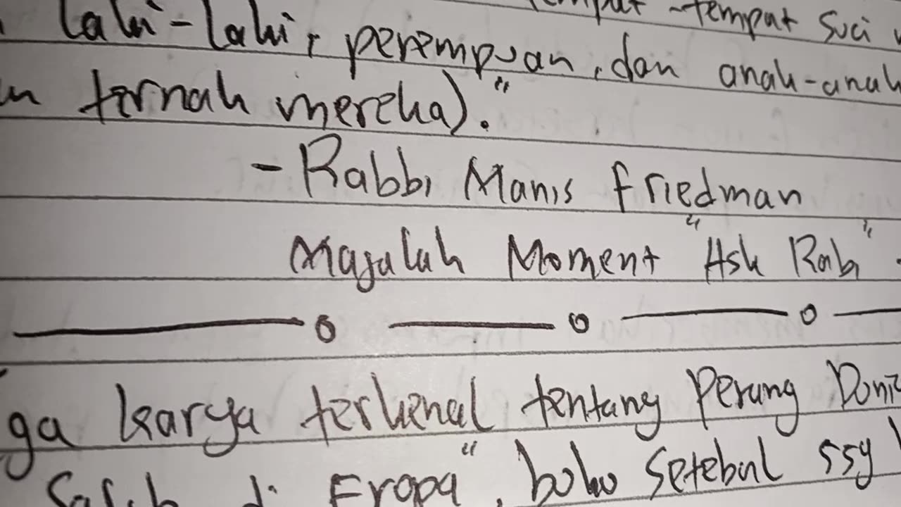 Dia Rabbi, Tapi Bicara Ini? Semua Orang Kaget!
