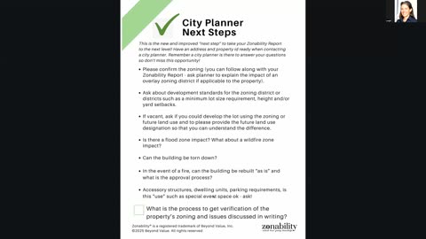 Zonability Checklist - city locations