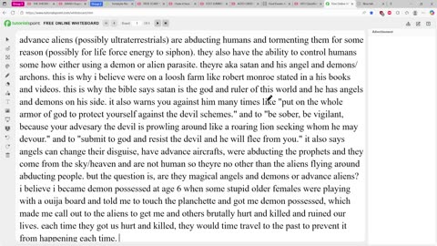 advance aliens are tormenting humans aka satan and his angels and demons