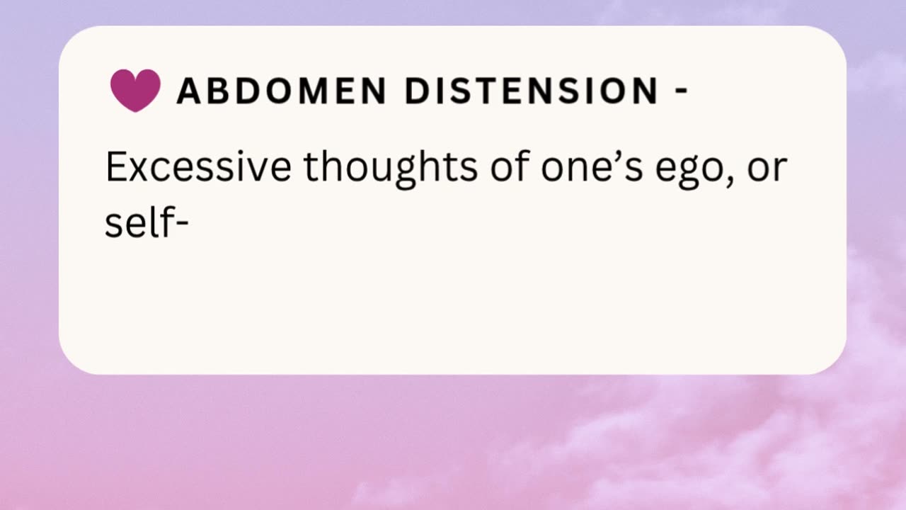 ABDOMEN DISTENSION ❤️