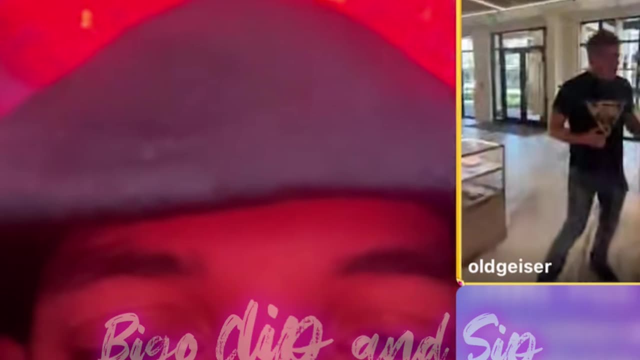 Flocko laughing at Old Geiser acting up in Versace 4/7/25 #bigoclipandsip