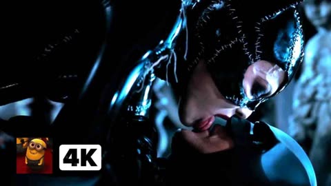 Batman Returns (1992) - Batman and Catwoman Kiss (Kinda) _ Movieclips