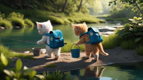 Kittens Camping
