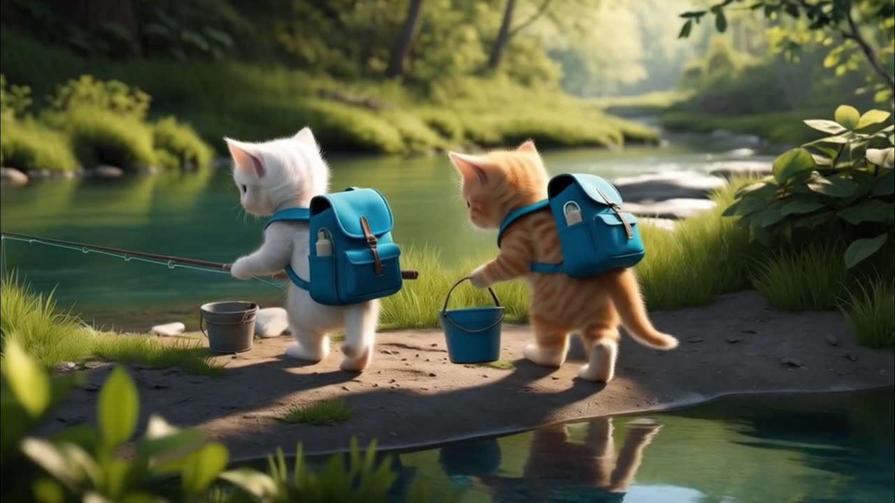 Kittens Camping