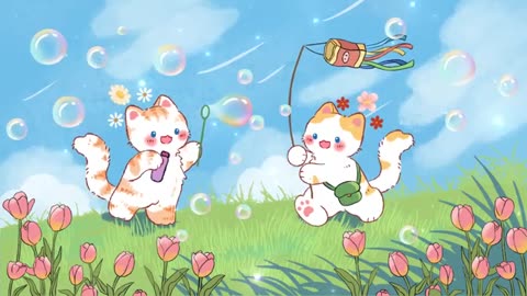 Enjoy Coffee Lofi 🥞 Lofi Kitty ☀️ 1 Hr Songs ☕Cute lofi mix🌟study chill relax🔆 Make Your Day Better