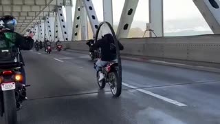 She's a total moto-maverick!
