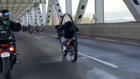 She's a total moto-maverick!