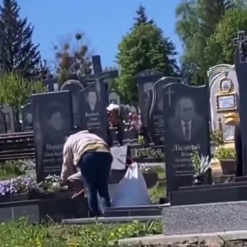 Stealing flowers from graves … disgusting