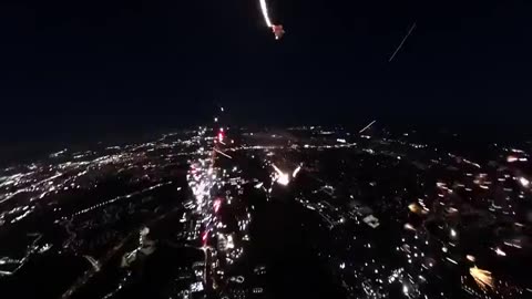 Skydiving Through Fireworks