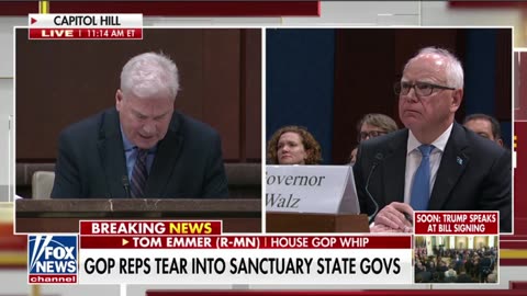 🚨 Tom Emmer just EVISCERATED Tim Walz to his face “YOU ARE AN