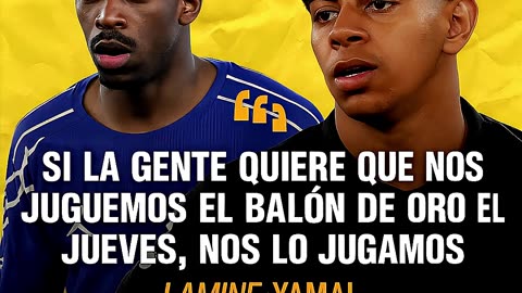 🔥👀 LAMINE YAMAL: ¿BALÓN DE ORO O PRESIÓN? ¡ADVIERTE A DEMBÉLÉ!
