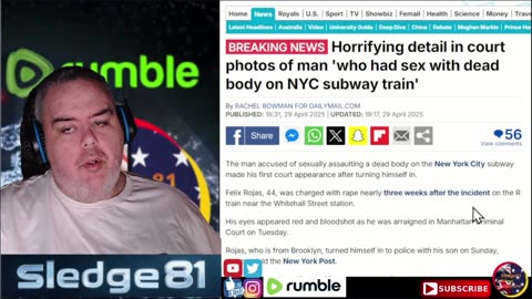 Horrifying details man who had sex with dead body on NYC subway train