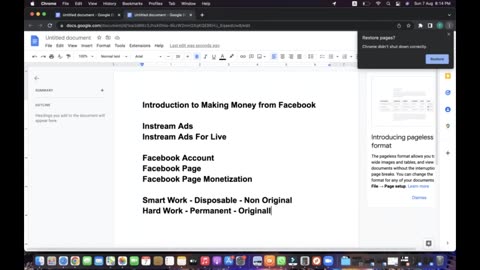 Facebook Class 1