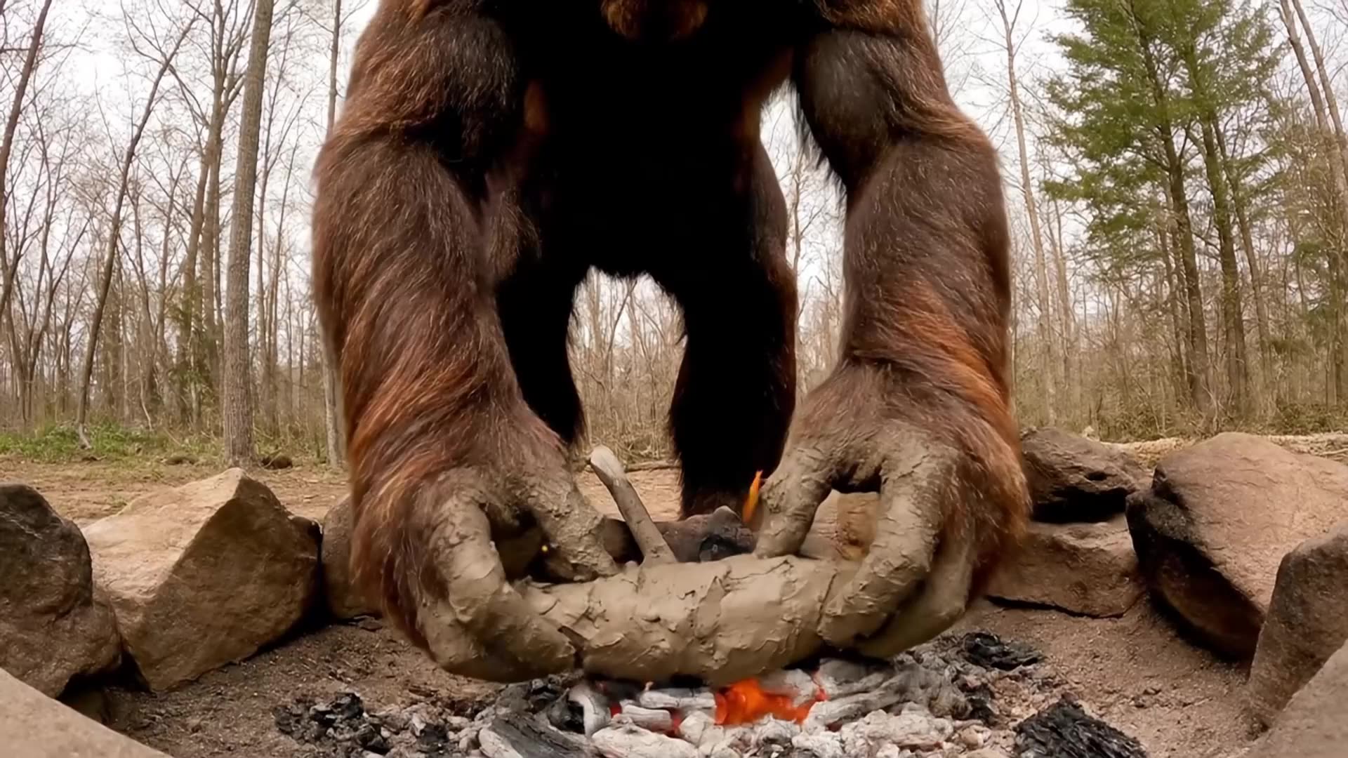 Bigfoot Vlog 15 Clay Baked Fish Feast!