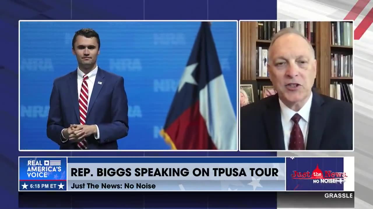 Rep. Andy Biggs praises TPUSA for honoring Charlie Kirk, continuing campus tour