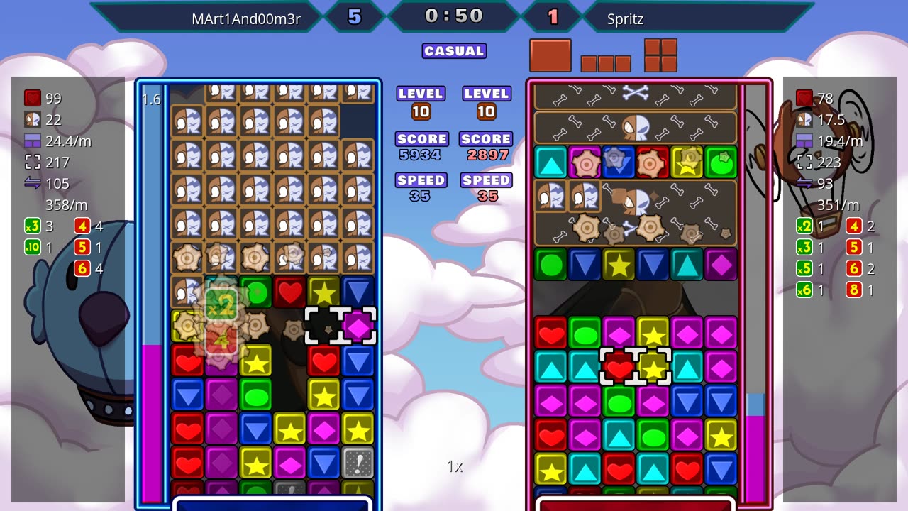 Panel Attack 2-Player Casual (12-10-2025): MArt1And00m3r vs. Spritz