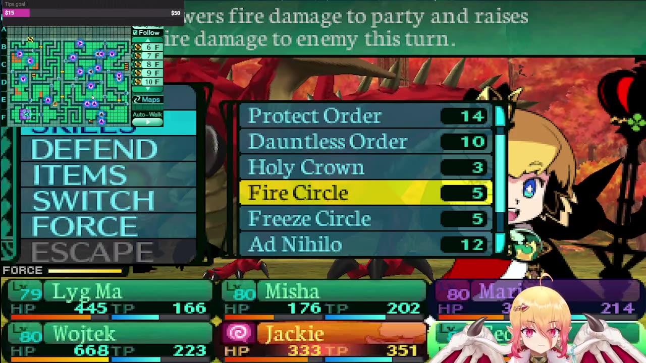 The party gets corrected by an ojii-san dragon