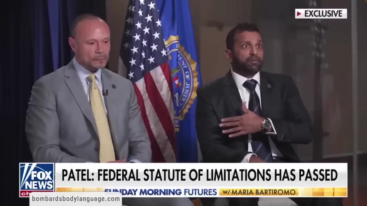 (With SOUND) Body Language FBI Director Kash & Deputy Bongino