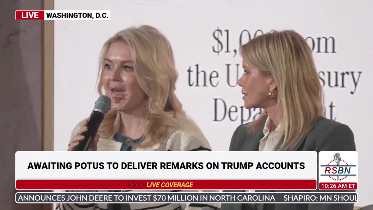 WATCH: Karoline Leavitt Details How Anyone Can Get Involved with Trump Accounts - 01/28/26