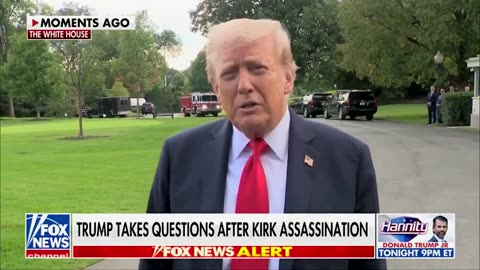 . @POTUS on the manhunt for Charlie Kirk's killer: "He's an animal