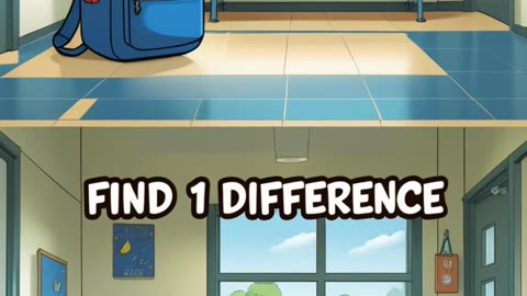Only One Thing Changed in This School Scene — Can You Find It? 🧠🎒