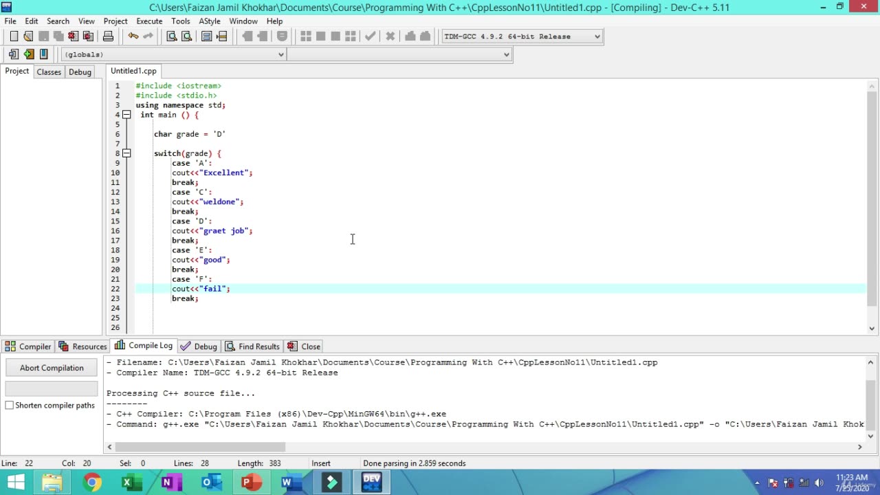 Become a C++ Expert-013 Switch Statement
