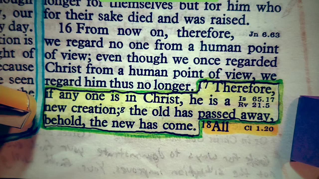 If Anyone Is In Chrisr, He Is A New Creation..