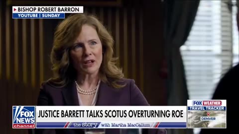 JUSTICE AMY CONEY BARRETT spoke about the Overturning of Roe Vs Wade